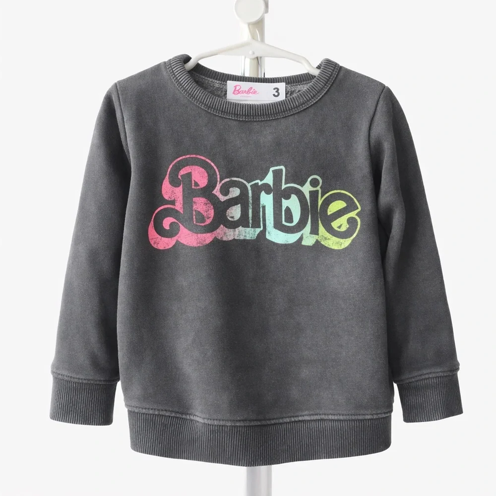 Cotton On Kids -Barbie Girls Sweatshirt-Toddler Size 3 -| NWOT - Picture 1 of 3